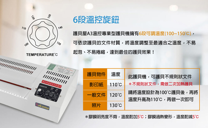 【護貝屋】 A3冷熱溫控專業型護貝機(控溫、冷裱、卡膠反轉鍵 、不規則文件護貝) 台灣製造